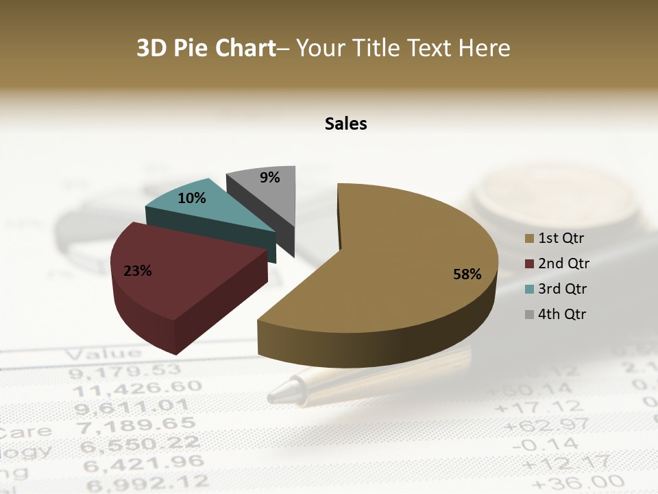 Graph Figures Plan PowerPoint Template