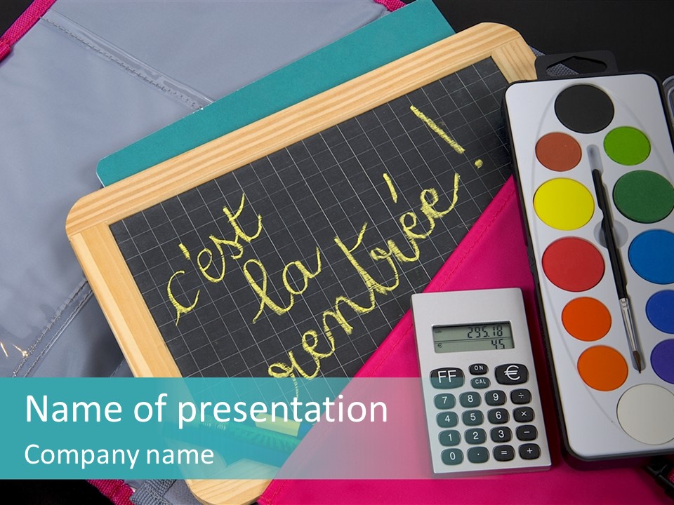 Expense Slate Money PowerPoint Template