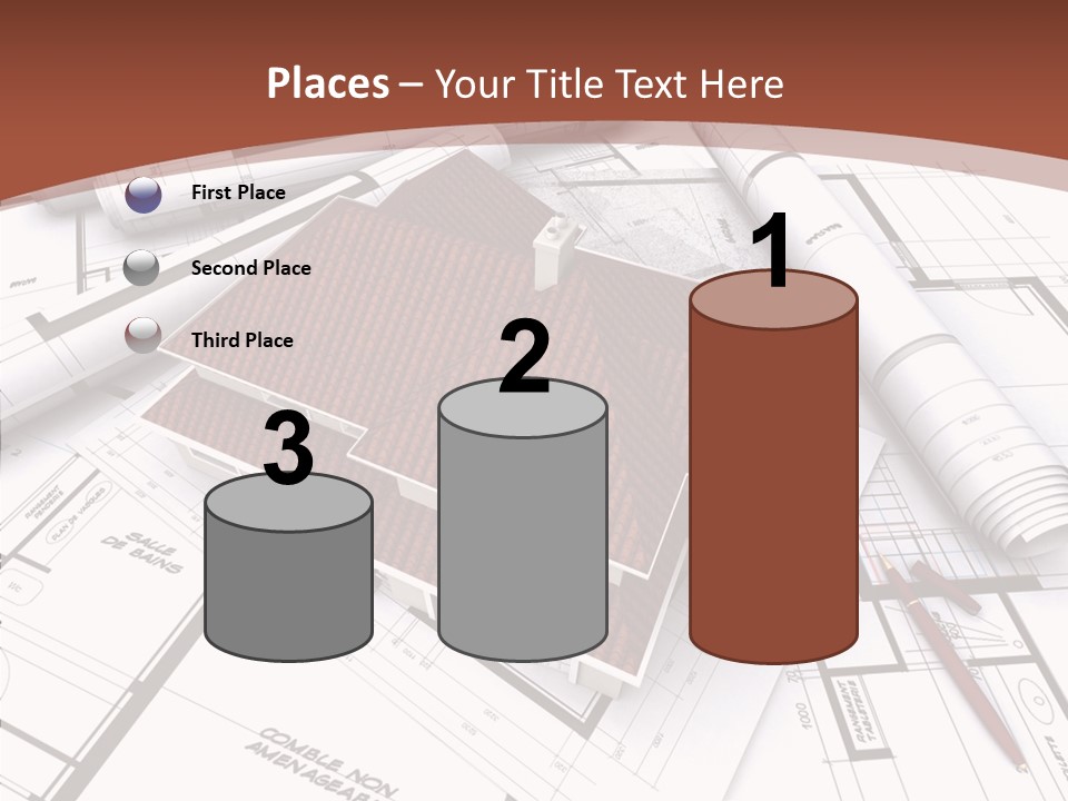 Crown Map Fold PowerPoint Template