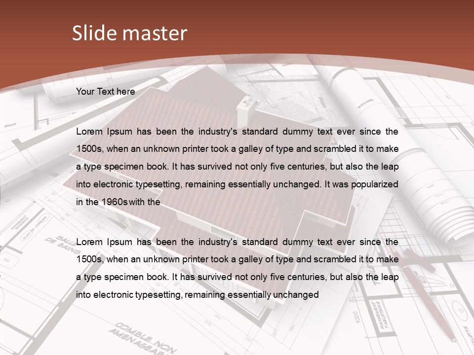 Crown Map Fold PowerPoint Template