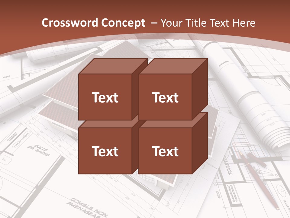 Crown Map Fold PowerPoint Template