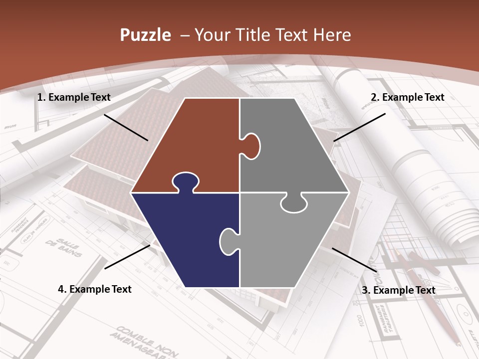 Crown Map Fold PowerPoint Template