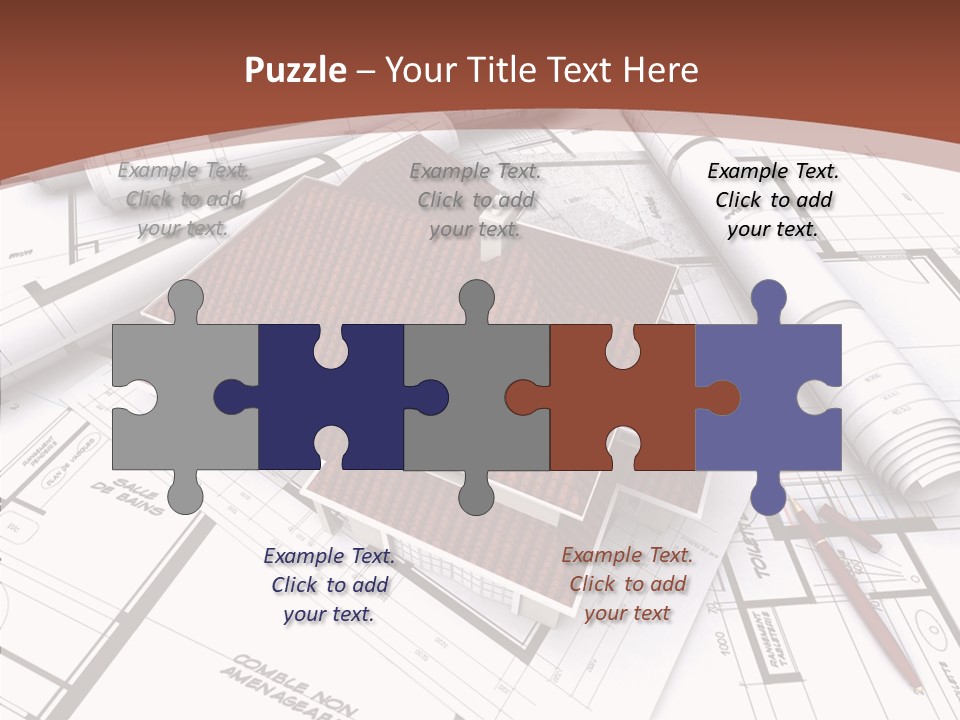 Crown Map Fold PowerPoint Template