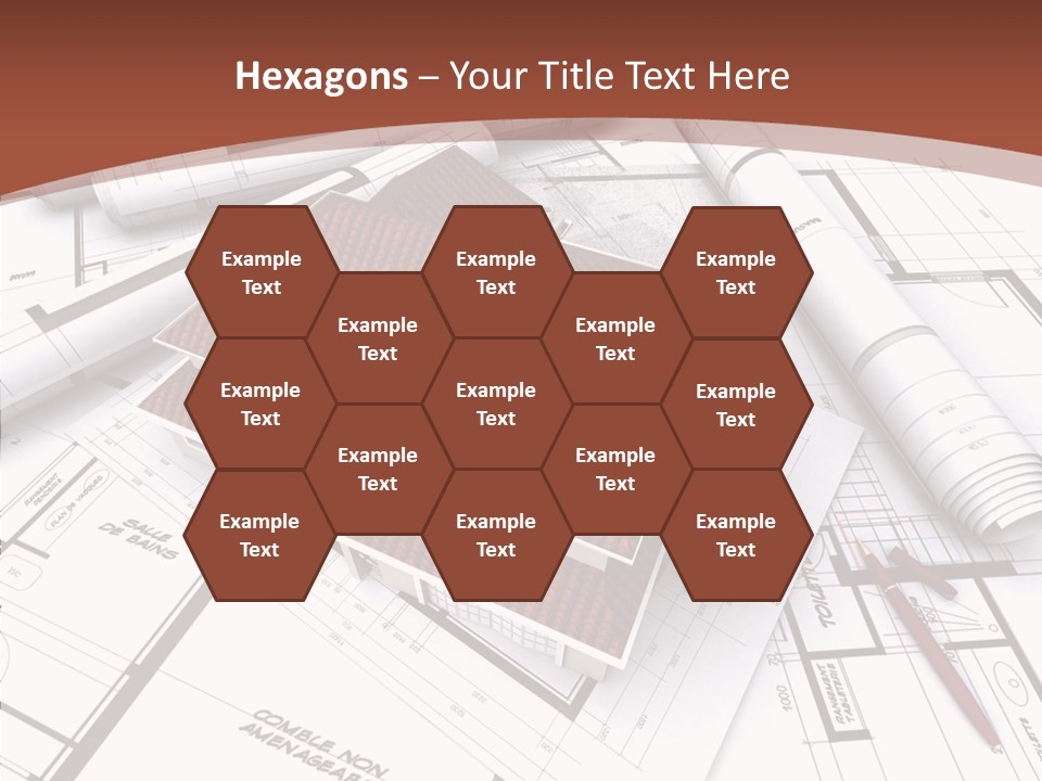 Crown Map Fold PowerPoint Template