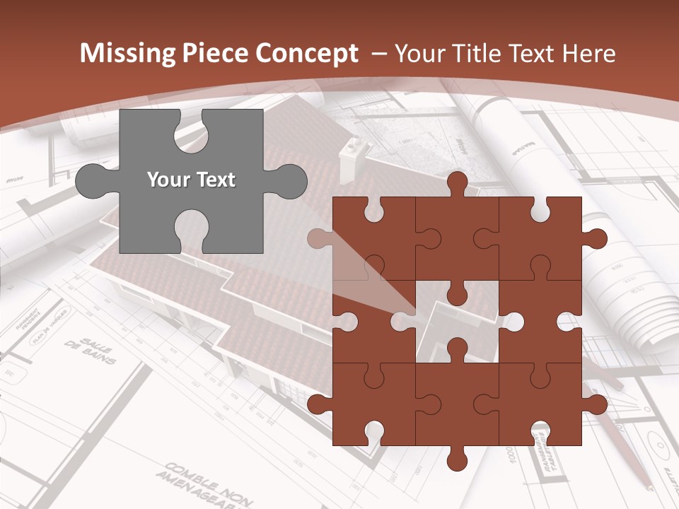 Crown Map Fold PowerPoint Template