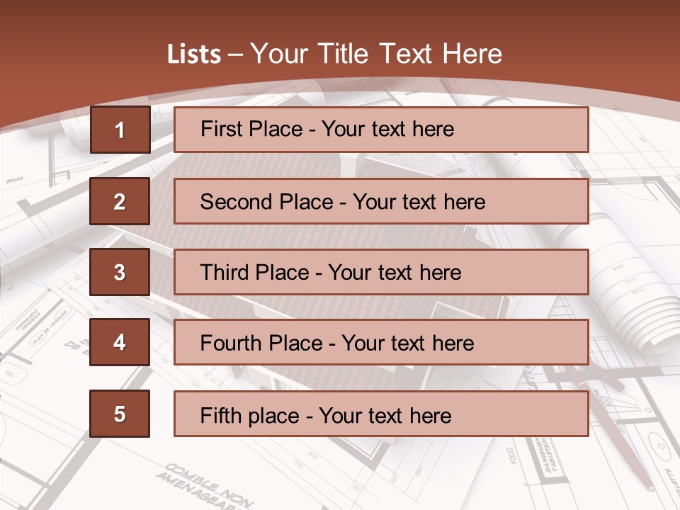 Crown Map Fold PowerPoint Template