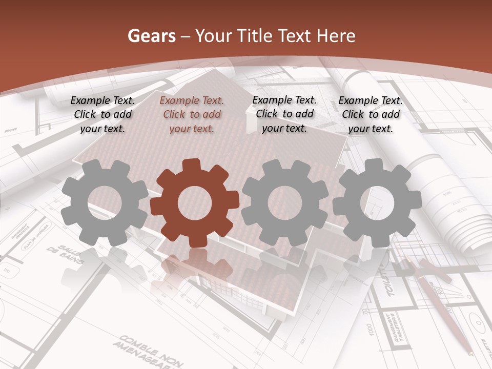 Crown Map Fold PowerPoint Template