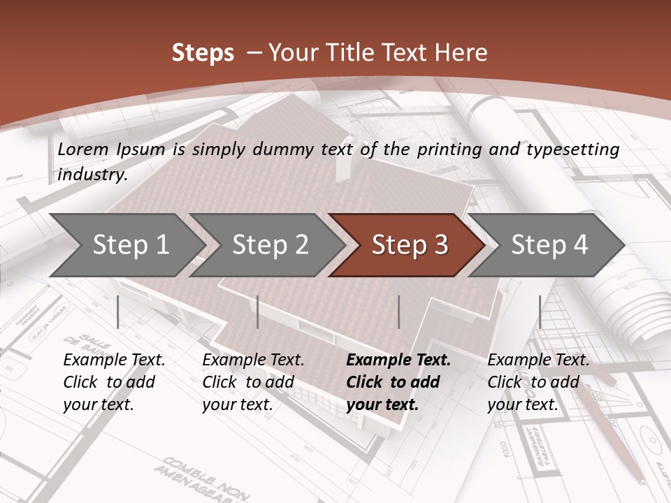 Crown Map Fold PowerPoint Template