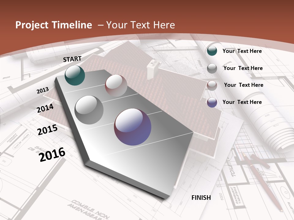 Crown Map Fold PowerPoint Template