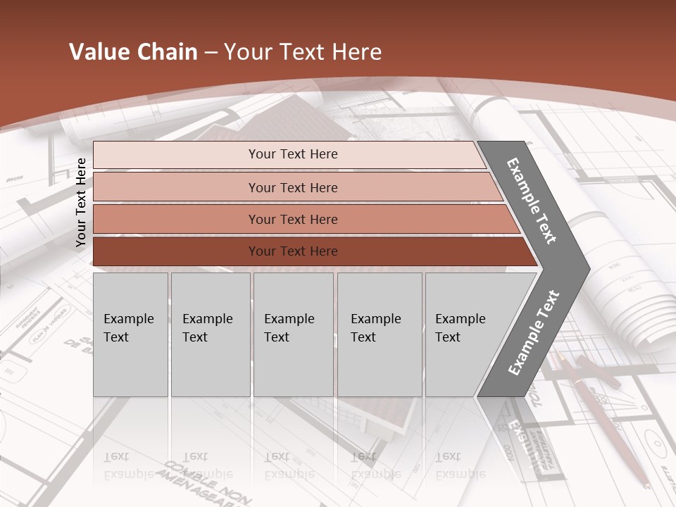 Crown Map Fold PowerPoint Template