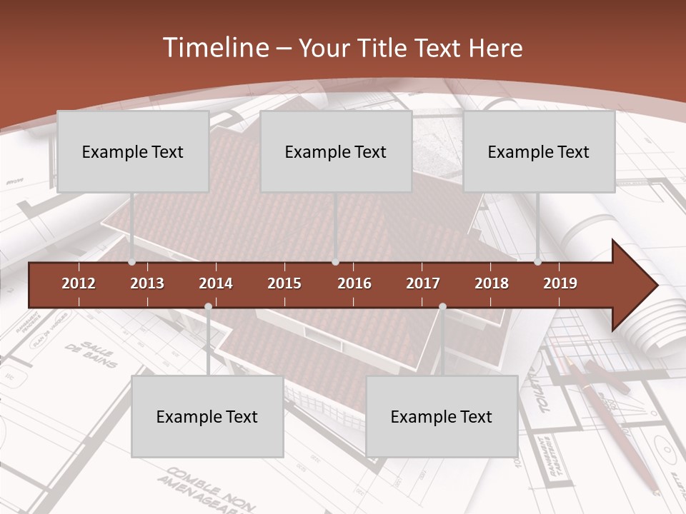 Crown Map Fold PowerPoint Template
