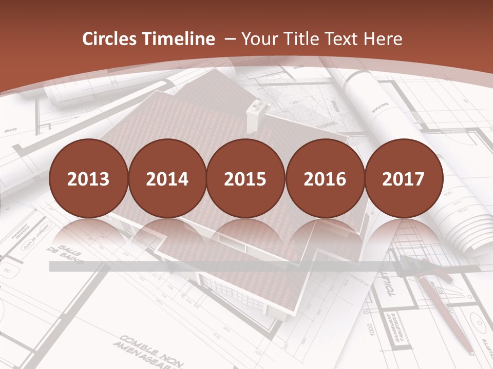 Crown Map Fold PowerPoint Template