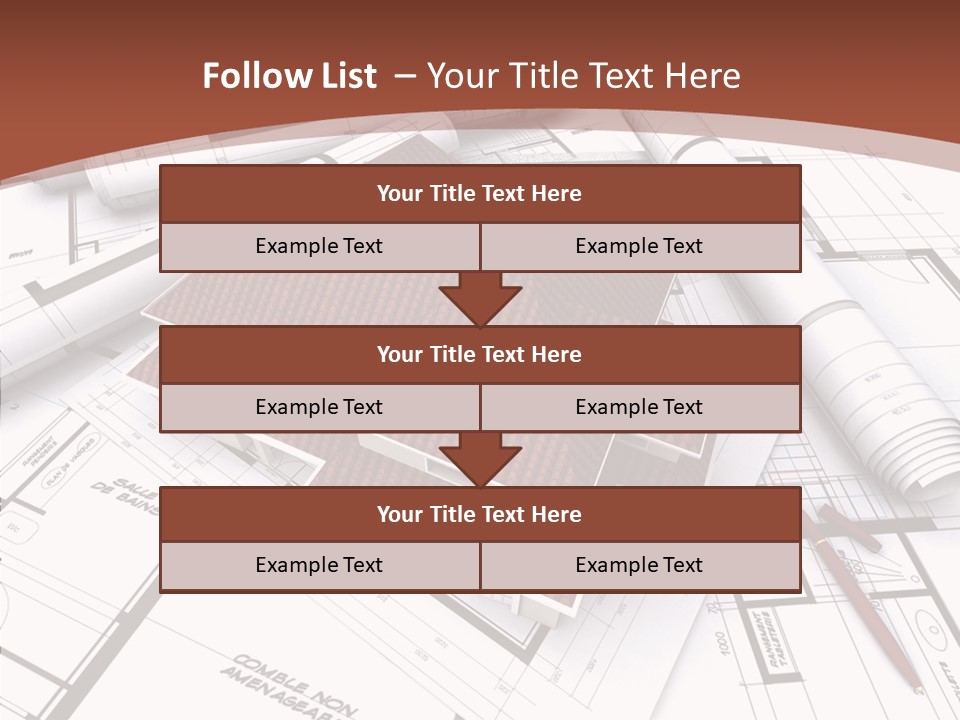 Crown Map Fold PowerPoint Template