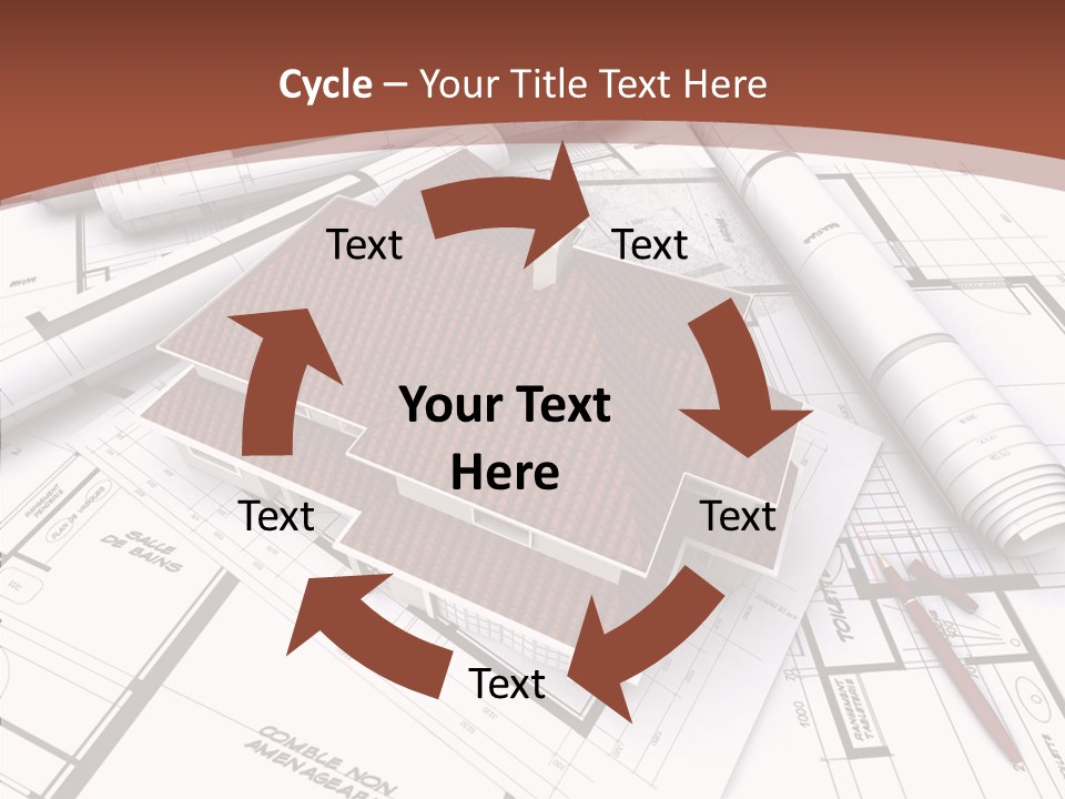 Crown Map Fold PowerPoint Template