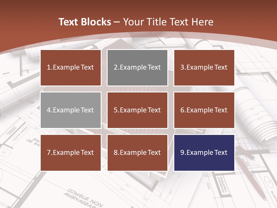 Crown Map Fold PowerPoint Template