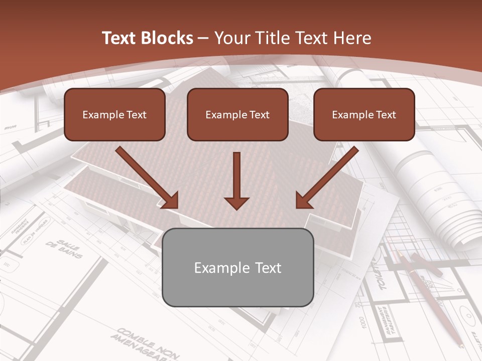 Crown Map Fold PowerPoint Template