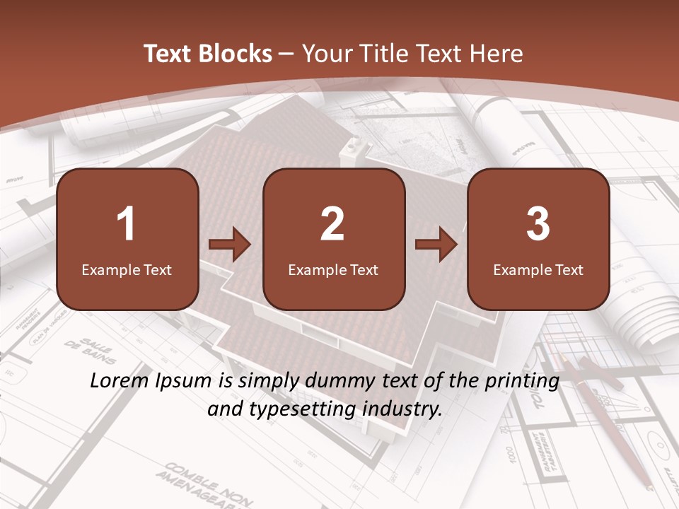 Crown Map Fold PowerPoint Template