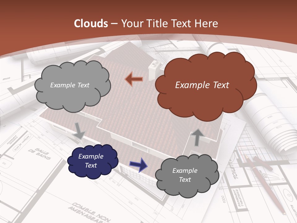 Crown Map Fold PowerPoint Template