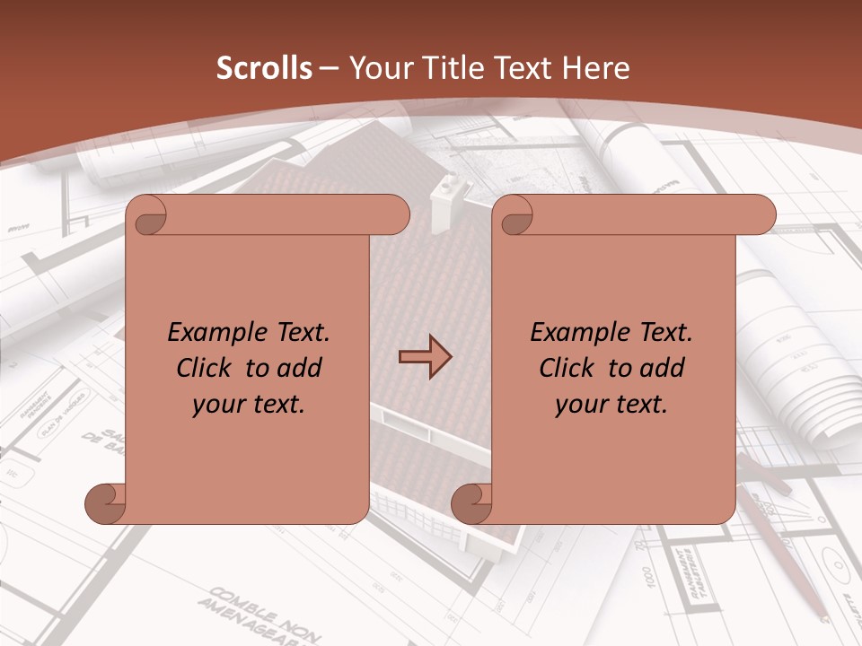 Crown Map Fold PowerPoint Template
