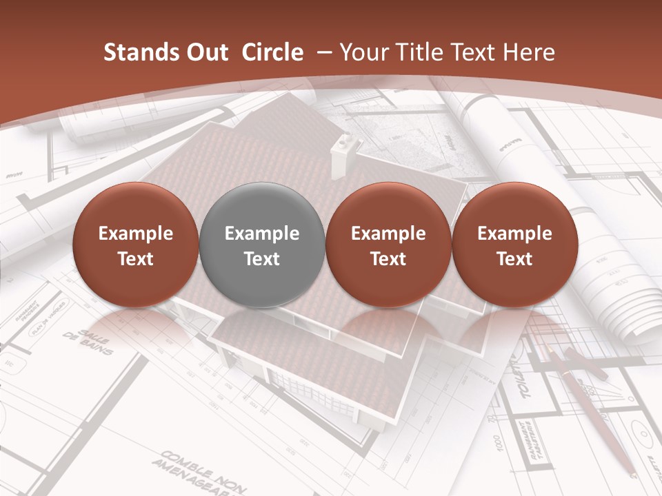 Crown Map Fold PowerPoint Template