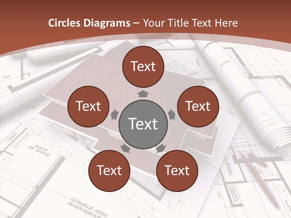 Crown Map Fold PowerPoint Template