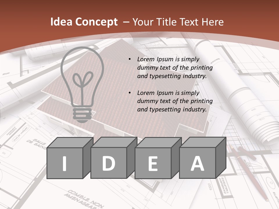 Crown Map Fold PowerPoint Template