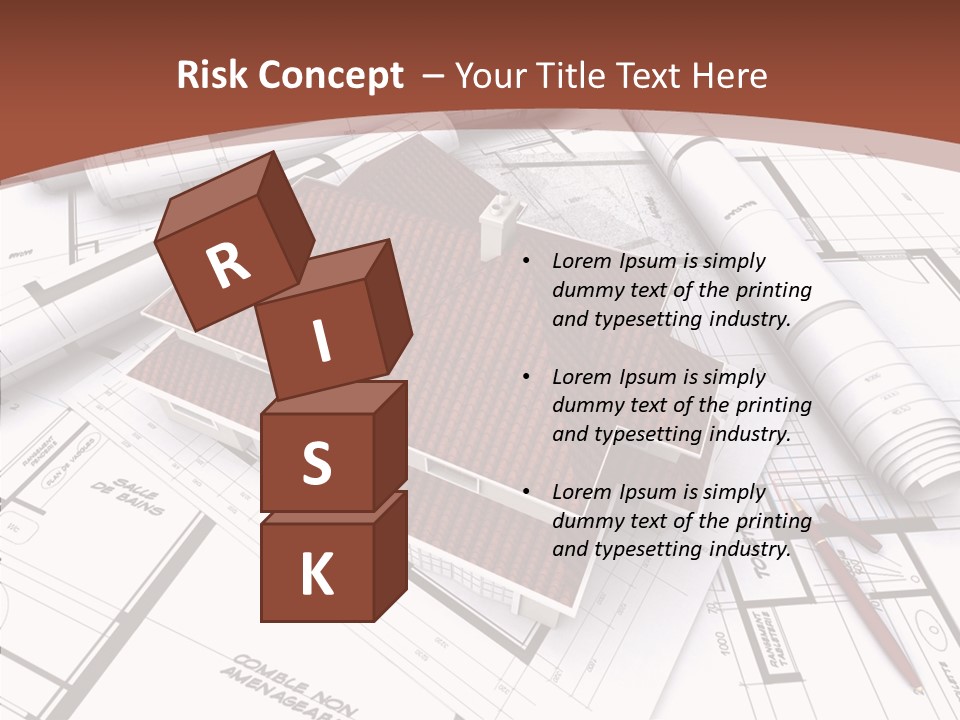 Crown Map Fold PowerPoint Template