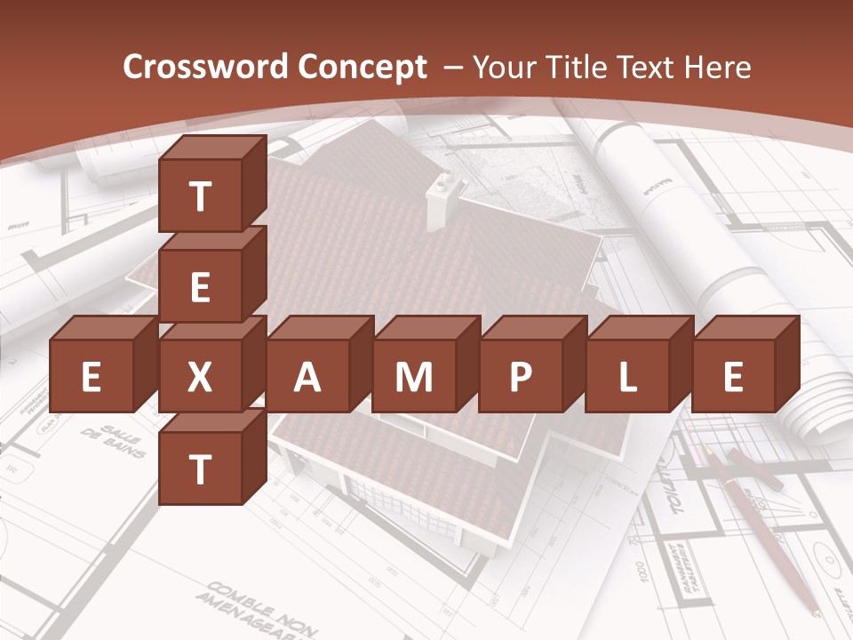 Crown Map Fold PowerPoint Template