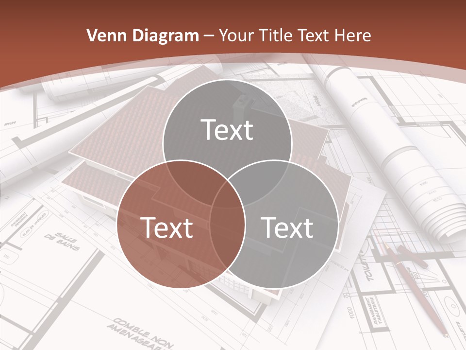Crown Map Fold PowerPoint Template