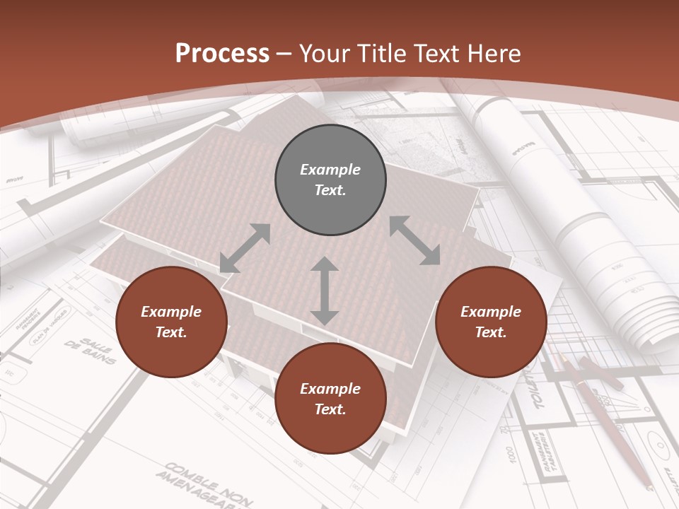 Crown Map Fold PowerPoint Template