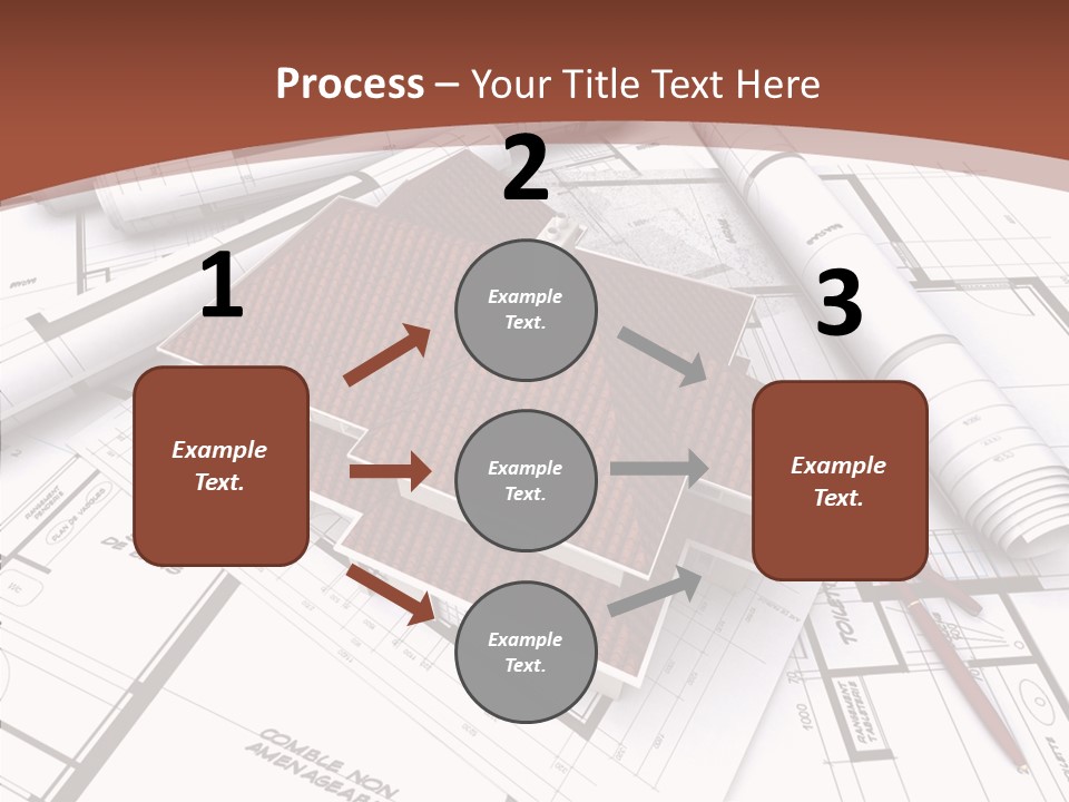 Crown Map Fold PowerPoint Template