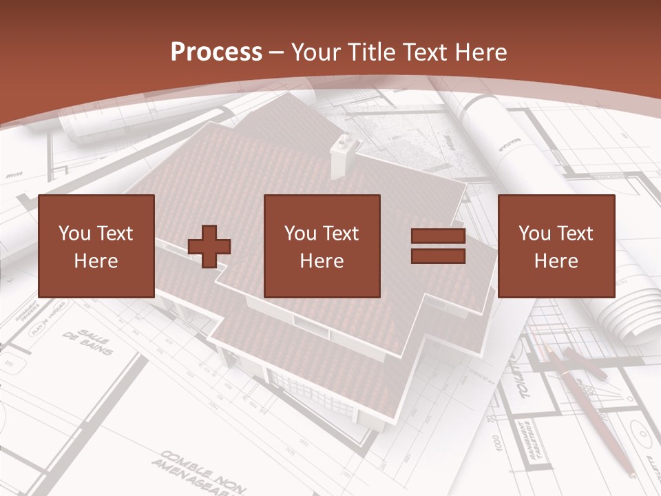Crown Map Fold PowerPoint Template
