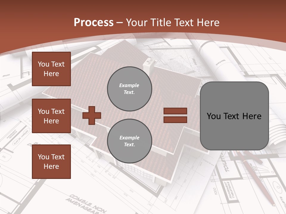 Crown Map Fold PowerPoint Template