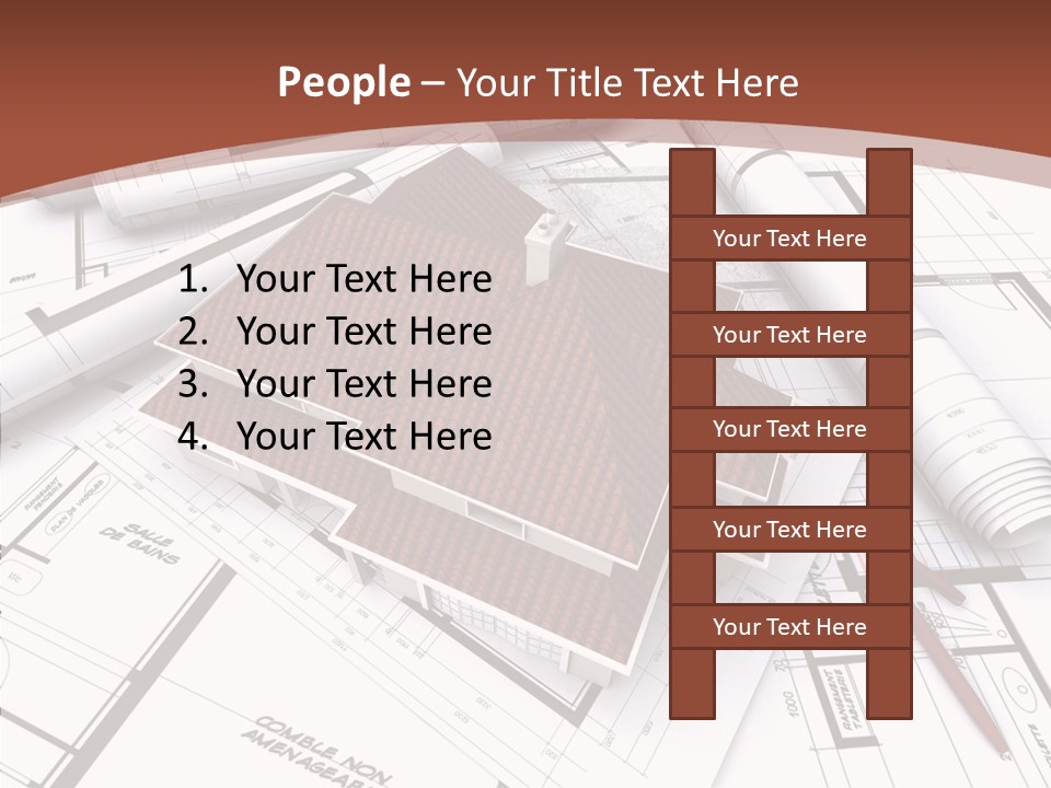 Crown Map Fold PowerPoint Template