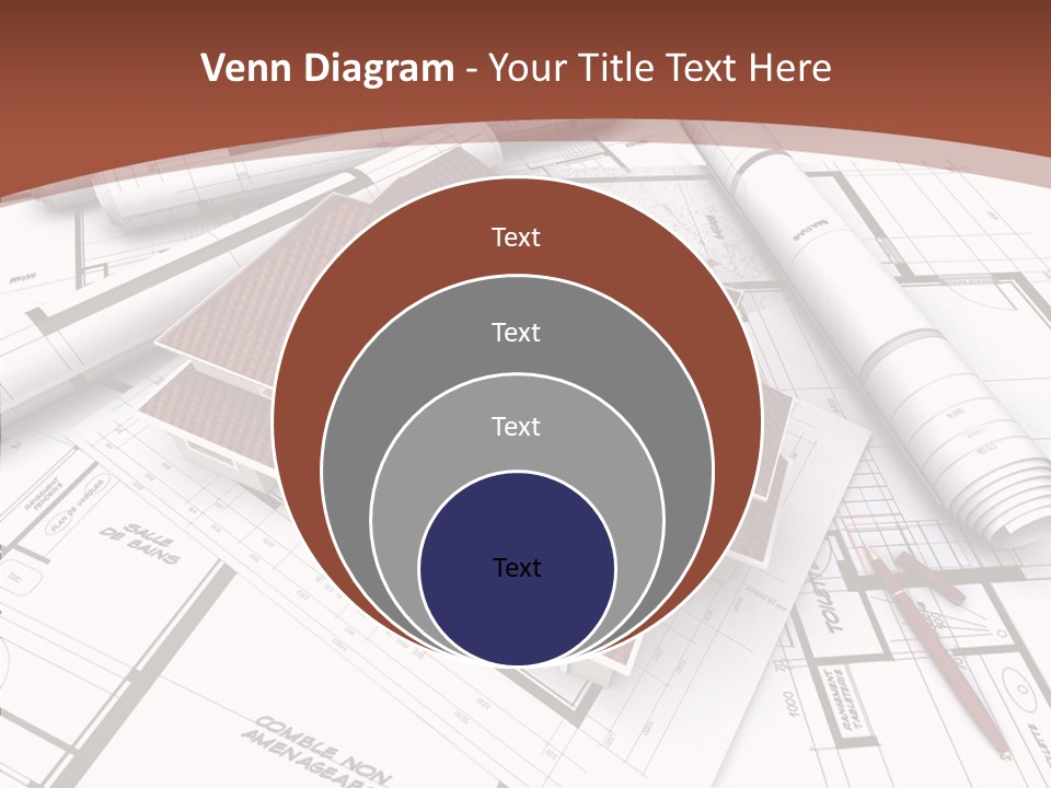 Crown Map Fold PowerPoint Template