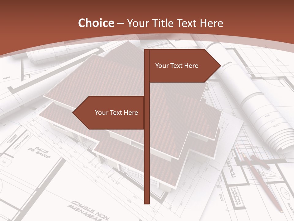 Crown Map Fold PowerPoint Template