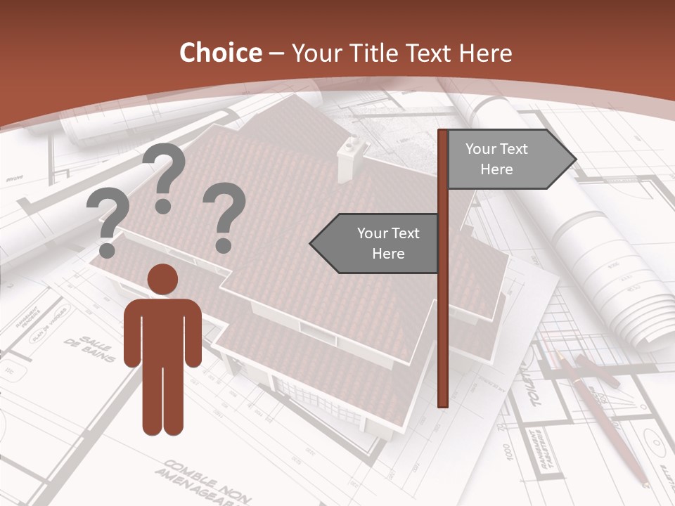 Crown Map Fold PowerPoint Template