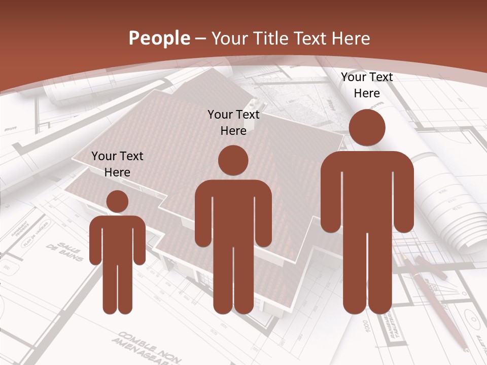 Crown Map Fold PowerPoint Template