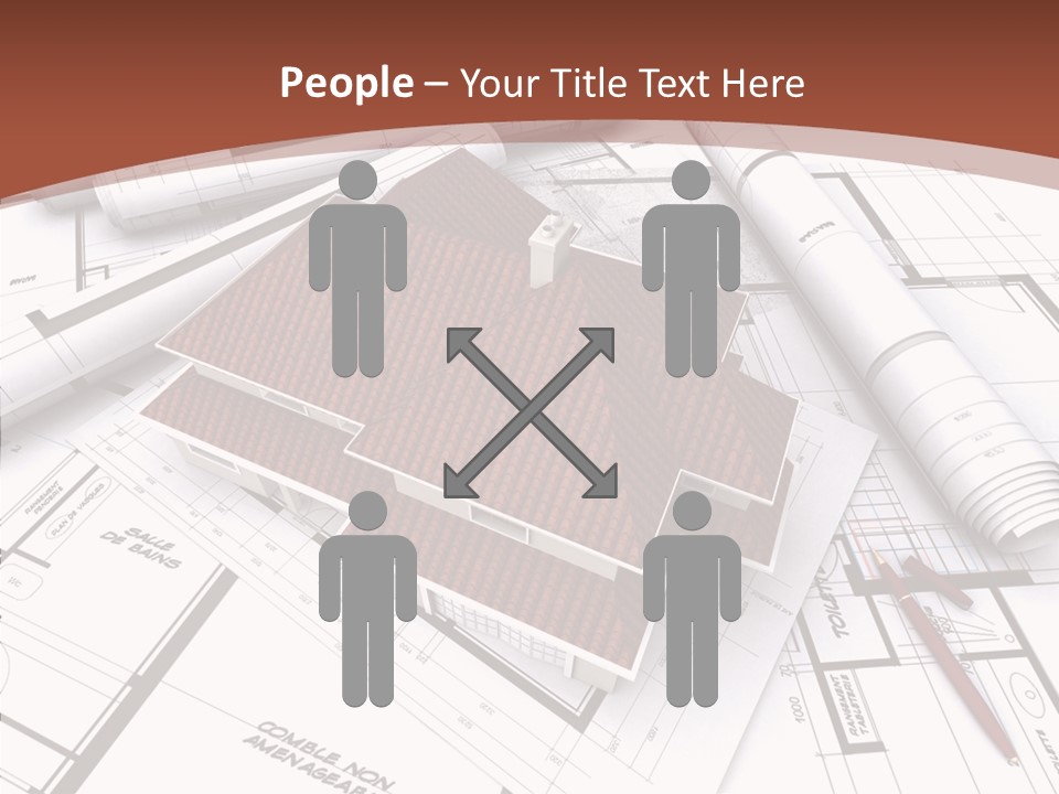 Crown Map Fold PowerPoint Template