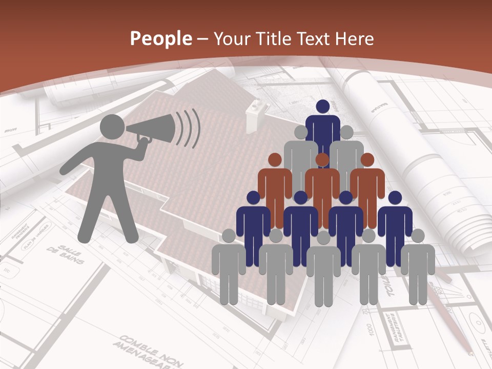 Crown Map Fold PowerPoint Template