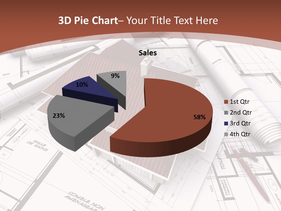 Crown Map Fold PowerPoint Template