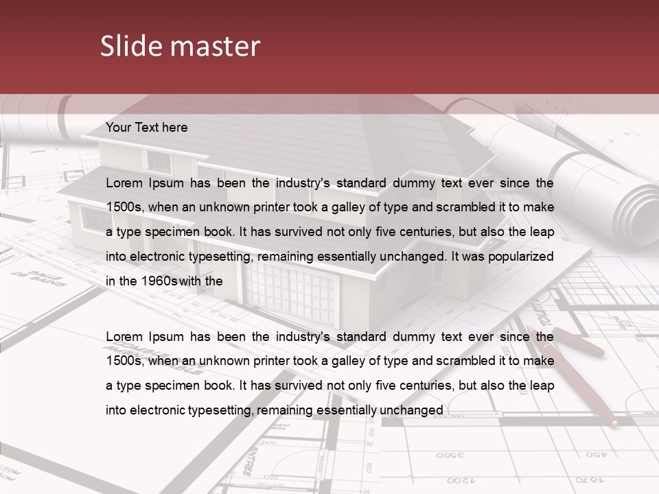 Business Domicile Bungalow PowerPoint Template