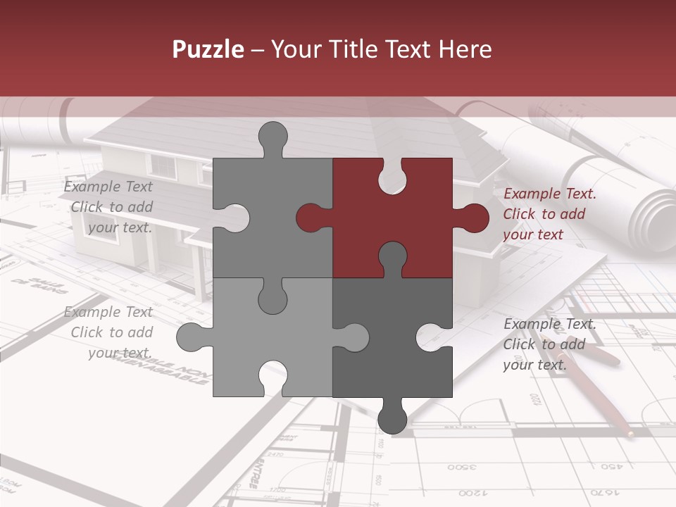 Business Domicile Bungalow PowerPoint Template