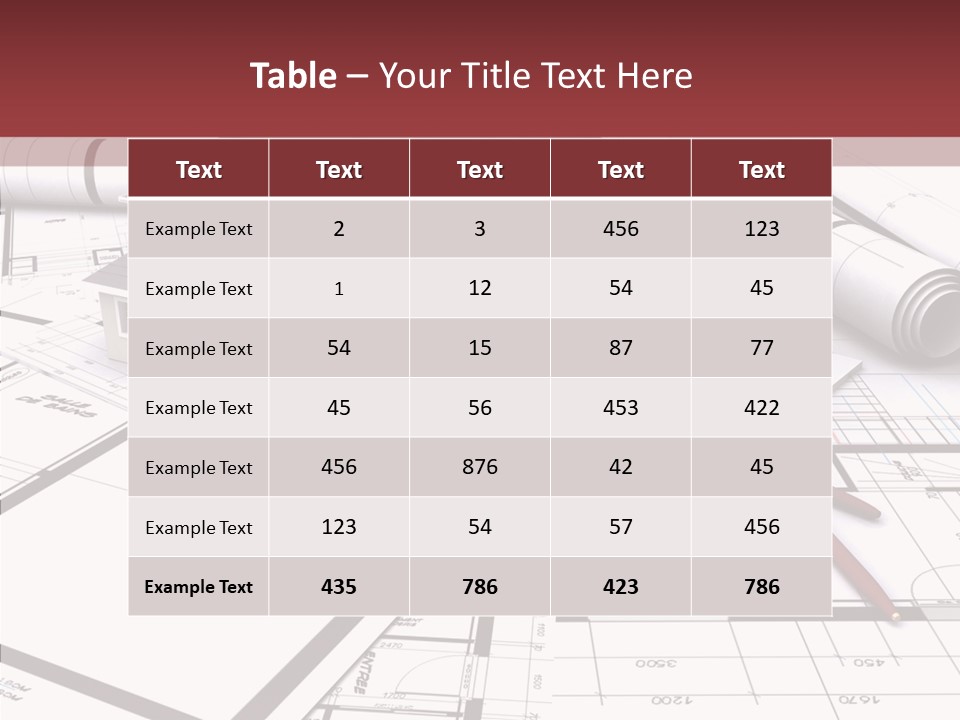 Business Domicile Bungalow PowerPoint Template