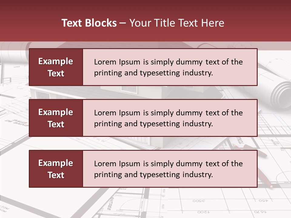 Business Domicile Bungalow PowerPoint Template
