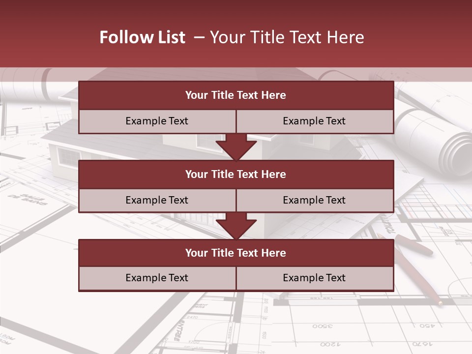 Business Domicile Bungalow PowerPoint Template