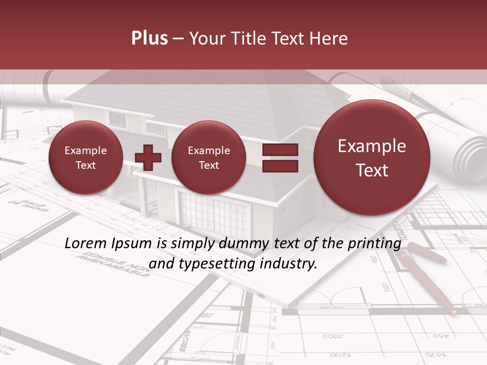 Business Domicile Bungalow PowerPoint Template