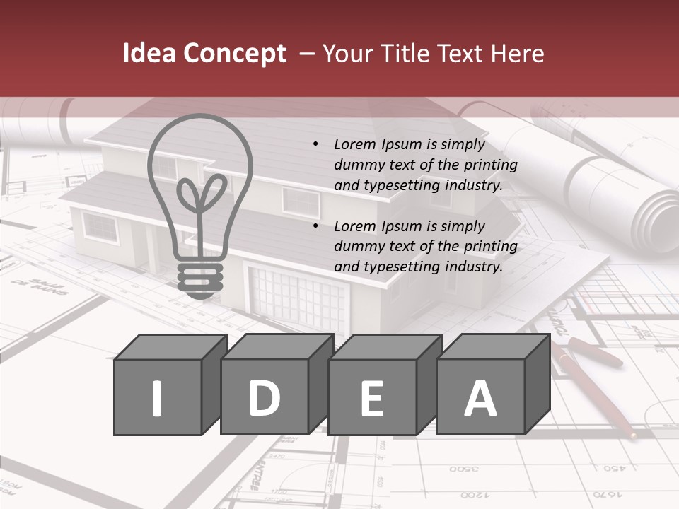 Business Domicile Bungalow PowerPoint Template