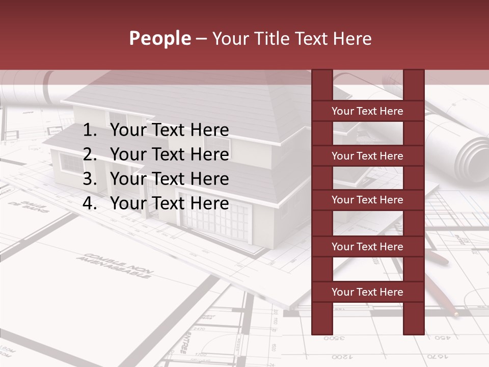 Business Domicile Bungalow PowerPoint Template