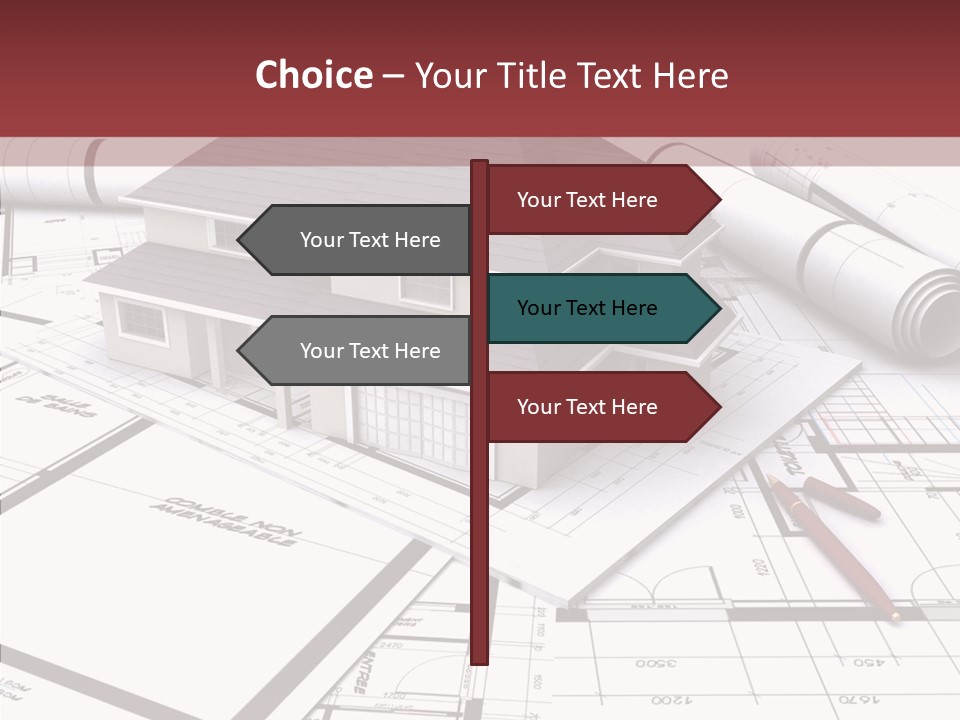 Business Domicile Bungalow PowerPoint Template